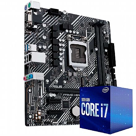 Kit Upgrade - Kit Upgrade Processador Intel® Core™ 7 10700F + Placa Mãe Asus Prime H510M-E