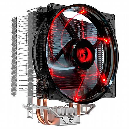 Cooler CPU - Cooler para Processador Redragon Reaver - Intel / AMD - LED Vermelho - CC1011