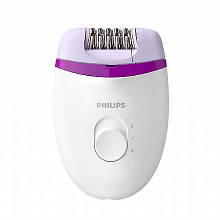 Beleza e Cuidado Pessoal - Depilador Elétrico Philips Satinelle Essential BRE225/00 - Bivolt - com Fio - Lavável - Indicado para Depilação das Pernas