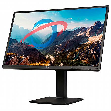 Monitor - Monitor 23.8" LG 24BL550J-B - Full HD IPS - Vertical - Regulagem de Altura e Rotação - Suporte Vesa - HDMI/DisplayPort/VGA