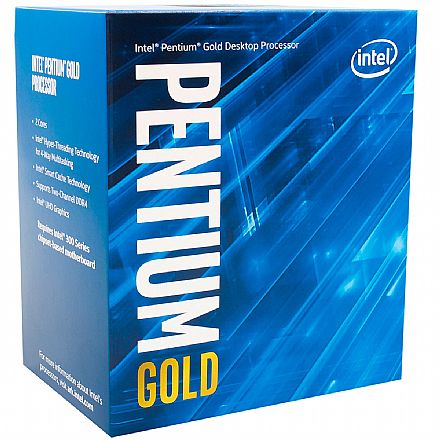Processador Intel - Intel® Pentium Gold® G6400 - LGA 1200 - 4.0GHz - Cache 4MB - BX80701G6400