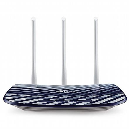 Roteador, Repetidor & Acess Point - Roteador Wi-Fi TP-Link Archer C20W - Dual Band 2.4GHz e 5GHz - 733Mbps - 3 Antenas