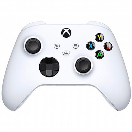 Joystick & Volante - Controle Microsoft Xbox Series - Sem Fio com Bluetooth - Branco - QAS-00007