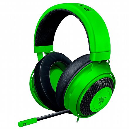 Fone de Ouvido - Headset Gamer Razer Kraken - 7.1 Surround - para Console e PC - Conector P2 - Driver 50mm - Verde - RZ04-02830200-R3U1