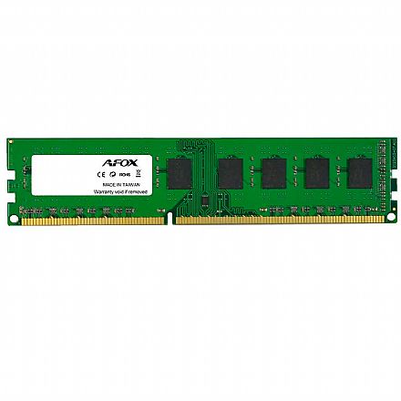 Memória para Desktop - Memória 4GB DDR3 1600MHz Afox - 1.5V - CL9 - AFLD34BN1P