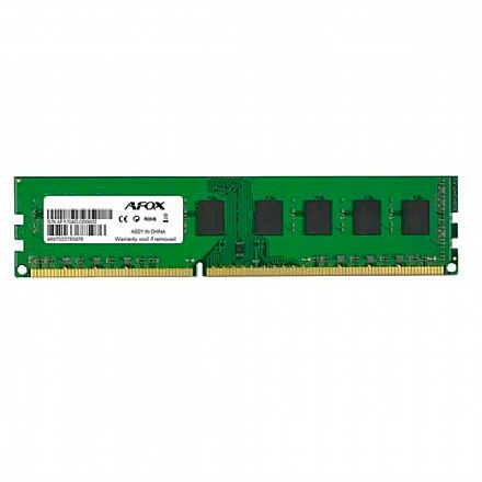 Memória para Desktop - Memória 8GB DDR3 1600MHz AFOX - CL9 - AFLD38BK1P