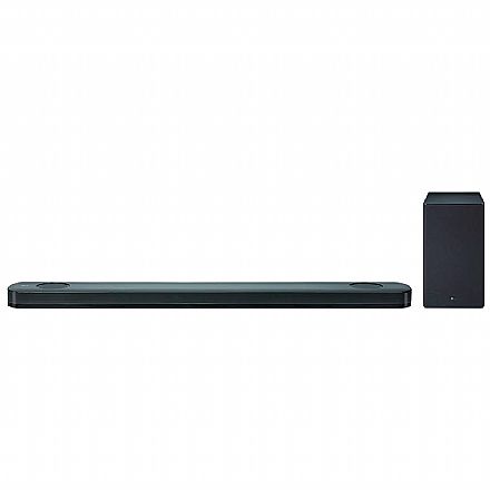 Home Theater - Soundbar 5.1.2 LG SK9Y - 500W RMS - Subwoofer sem fio - Conexão HDMI, Óptico, Bluetooth e Wi-Fi - Dolby Atmos®