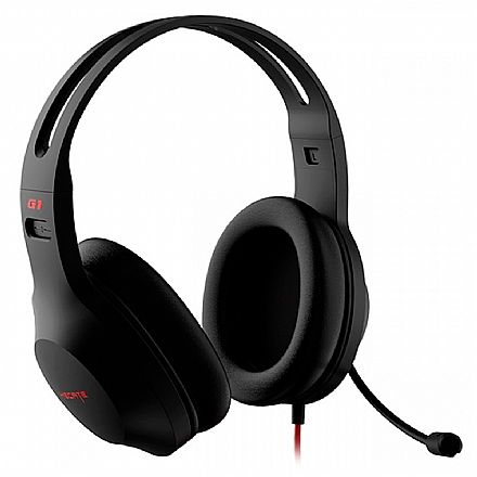 Fone de Ouvido - Headset Gamer Edifier G1 SE - Adaptador P3 para P2 - com Controle de Volume - Preto - G1SE-BK