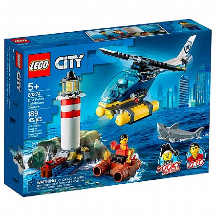 Brinquedo - LEGO City - Polícia de Elite: Captura no Farol - 60274