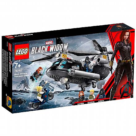 Brinquedo - LEGO Super Heroes Marvel - Perseguição de Helicóptero da Viúva Negra - 76162