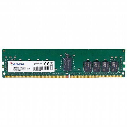 Memória para Desktop - Memória Servidor 16GB DDR4 Adata AD4R2400316G17-BHYA - PC4-2400 - ECC - CL17 - Registered com Paridade - 288-pin RDIMM