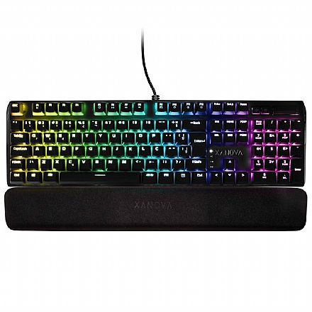 Teclado - Teclado Mecânico Gamer Galax Xanova Magnetar - ABNT2 - LED RGB - Switch Cherry MX Brown - XK714C3RGABK2BBRG