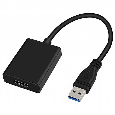 Cabo & Adaptador - Adaptador Conversor USB para HDMI - 15cm - Chip SCE 075-0827