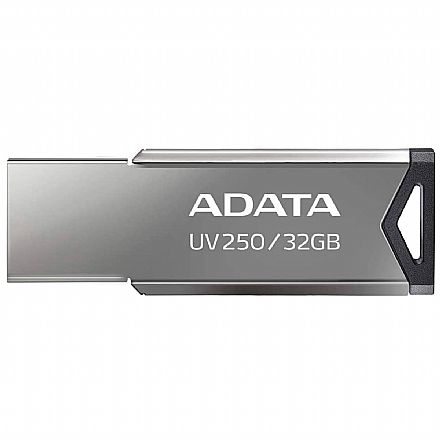 Pen Drive - Pen Drive 32GB Adata UV250 - USB 2.0 - Prata - AUV250-32G-RBK