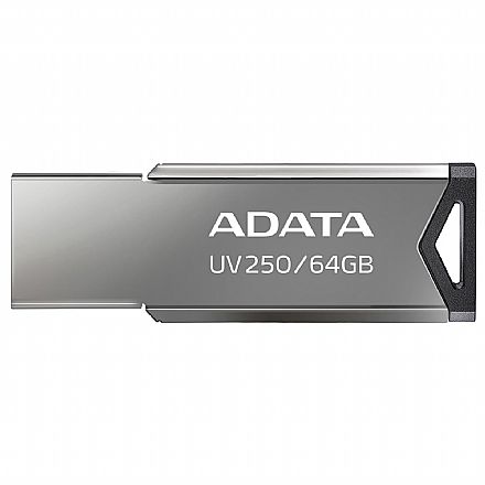 Pen Drive - Pen Drive 64GB Adata UV250 - USB 2.0 - AUV250-64G-RBK