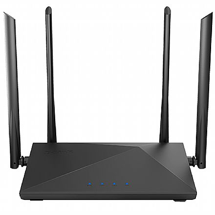 Roteador, Repetidor & Acess Point - Roteador Wi-Fi D-Link DIR-822+ AC1200 - Dual Band 2.4GHz e 5GHz - 4 Antenas - até 1200Mbps