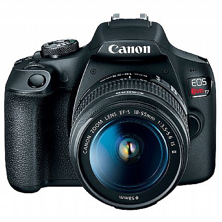 Canon EOS Rebel T7 Plus - Profissional com Lente 18-55 - 24.1 Mega Pixels - Sensor CMOS APS-C - DIGIC 4+ - WI-Fi, NFC - 2727C089AA Câmera Digital - Canon EOS Rebel T7 Plus - Profissional com Lente 18-55 - 24.1 Mega Pixels - Sensor CMOS APS-C - DIGIC 4+ - WI-Fi, NFC - 2727C089AA