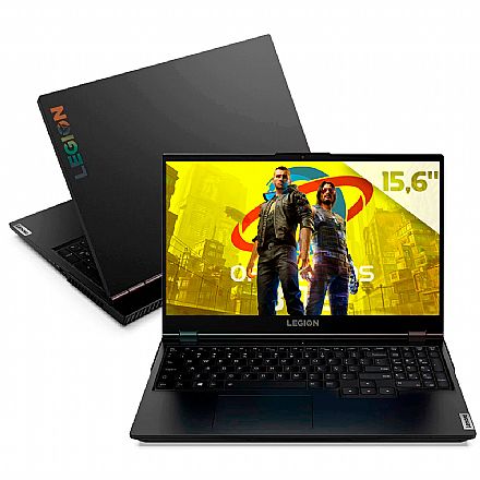 Notebook - Notebook Lenovo Gamer Legion 5i - Tela 15.6" Full HD - Intel i7 10750H, 32GB, SSD 512GB, GeForce RTX 2060, Windows 10 - 82CF0002BR