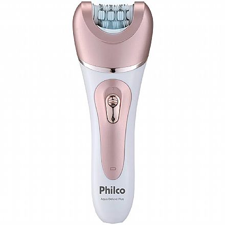 Beleza e Cuidado Pessoal - Depilador Philco Aqua Deluxe Plus PDP02R - 9 acessórios - Resistente a Água