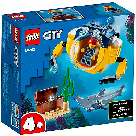 Brinquedo - LEGO City - Mini Submarino Oceânico - 60263