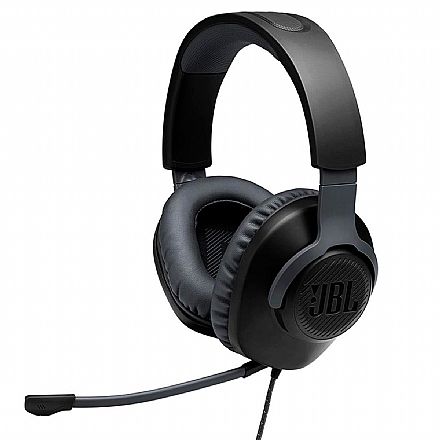 Fone de Ouvido - Headset Gamer JBL Quantum 100 - Conector P2 - JBLQUANTUM100BLK