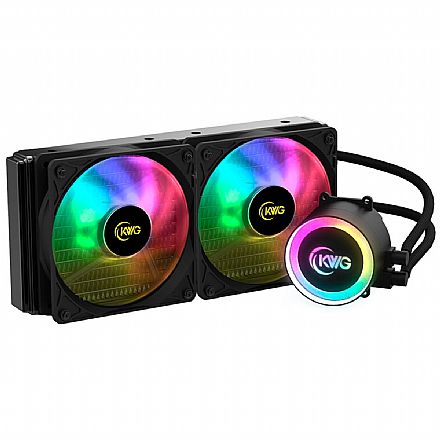 Water Cooler - Water Cooler KWG Crater M1-240 Lite (AMD / Intel) - LED RGB