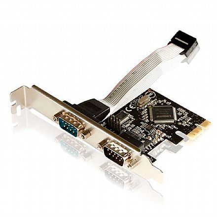 Placa de Comunicação - Placa PCI Express com 2 Portas Serial - Comtac 9049