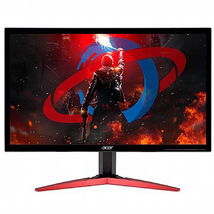 Monitor - Monitor Gamer 23.6" Acer KG241Q Sbiip - Full HD - FreeSync - 165Hz - 0.5ms - HDMI/DisplayPort *Peça de Vitrine