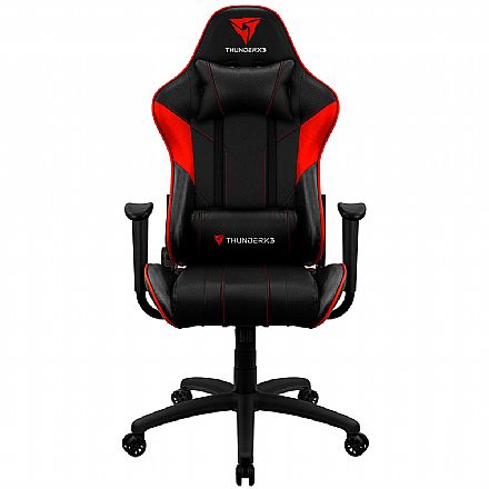 Cadeiras - Cadeira Gamer Thunderx3 EC3 - Encosto Reclinável de 180° - Construção em Aço - Preto e Vermelho - 67999