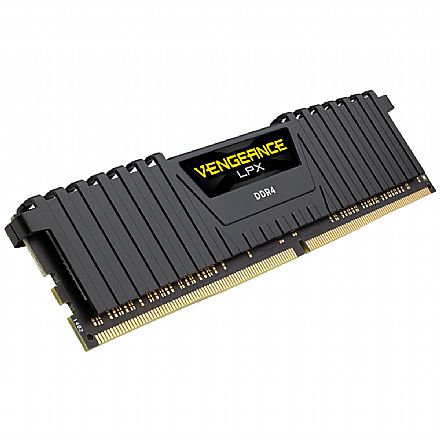 Memória para Desktop - Memória 16GB DDR4 2400MHz Corsair Vengeance LPX - CL14 - CMK16GX4M1A2400C14