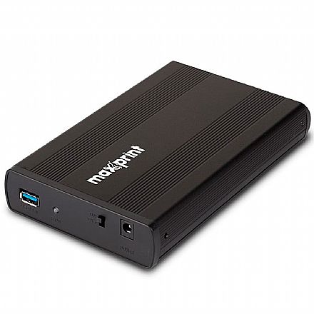 Storage / Case / Dockstation - Case para HD SATA 3.5" Maxprint - USB 3.0 - 60000020