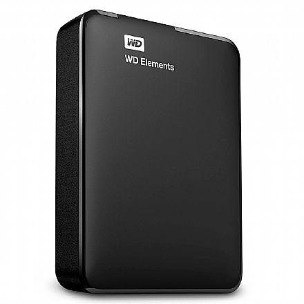 HD Externo - HD Externo 4TB Portátil Western Digital Elements - USB 3.0 - WDBU6Y0040BBK