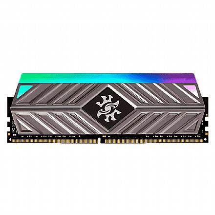 Memória para Desktop - Memória 8GB DDR4 3000MHz XPG Spectrix D41 RGB - CL16 - Cinza - AX4U300038G16A-ST41