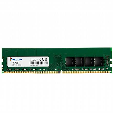 Memória para Desktop - Memória 16GB DDR4 2666MHz Adata - CL 19 - AD4U2666716G19-SGN