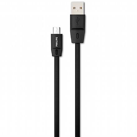 Cabo Micro USB para USB - 1.8 metro - Philips DLC2519CB/97 Cabo & Adaptador - Cabo Micro USB para USB - 1.8 metro - Philips DLC2519CB/97