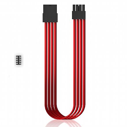 Cabo & Adaptador - Extensor de Cabo PCI-E - 30cm - Vermelho - Deepcool EC300-PCI-E-RD