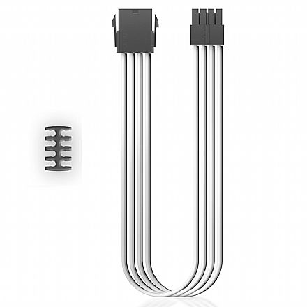 Cabo & Adaptador - Extensor de Cabo 8 Pinos - 30cm - Branco - Deepcool EC300-CPU8P-WH