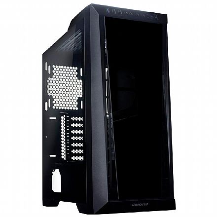 Gabinete - Gabinete Gamer Gamdias Talos M1 Lite - Lateral e Frontal em Vidro Temperado - Preto