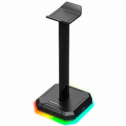 Fone de Ouvido - Suporte para Headet Redragon Sceptre Pro HA300 - 4 Portas USB - RGB