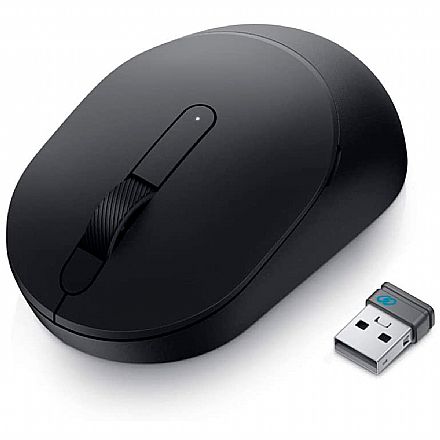 Mouse - Mouse sem Fio Dell MS3320W - 1600dpi - Bluetooth ou Receptor USB