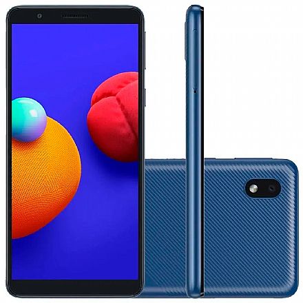 Smartphone - Smartphone Samsung Galaxy A01 Core - Tela 5.3", 32GB, Dual Chip, Câmera 8MP - Azul - SM-A013M/DS