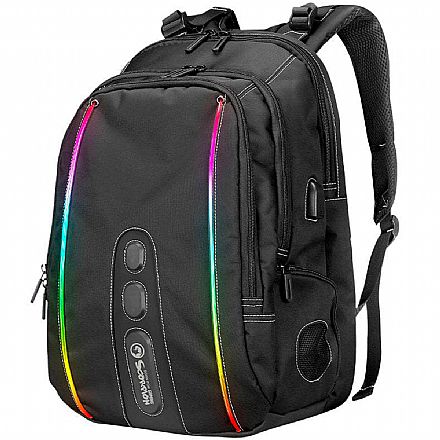 Mochila / Bolsas - Mochila Marvo Scorpion - Iluminação RGB - À Prova Dágua - com Alto Falante Bluetooth - BA-02