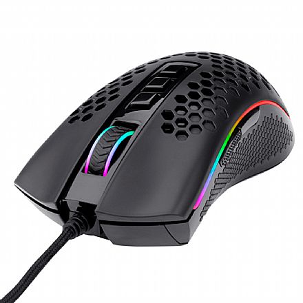 Mouse - Mouse Gamer Redragon Storm Elite - 16000dpi - 8 Botões Programáveis - RGB - M988-RGB