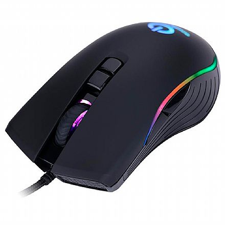Mouse - Mouse Gamer OnePower Striker MO-505 - 3200dpi - 7 Botões Programáveis - RGB