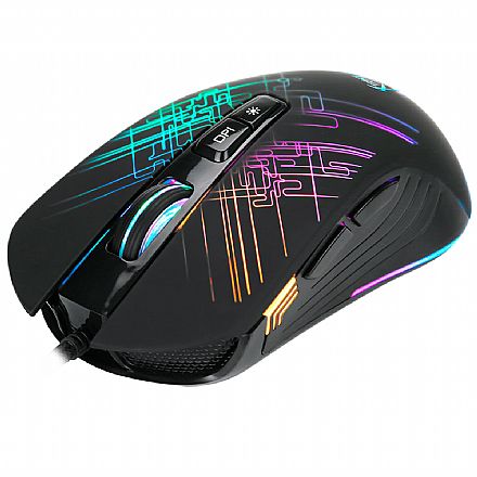 Mouse - Mouse Gamer Xtrike ME GM-510 - 6400dpi - 7 Botões - RGB