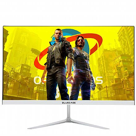 Monitor - Monitor Gamer 24" Bluecase Curvo R3000 BM244GCW - Full HD - 165Hz - 1ms - HDMI/DisplayPort - Branco