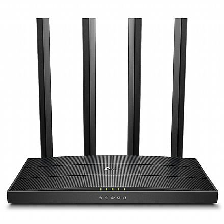 Roteador, Repetidor & Acess Point - Roteador Wi-Fi TP-Link Archer C6 AC1300 - Gigabit - MU-MIMO - Dual Band 2.4 GHz e 5 GHz - 4 Antenas