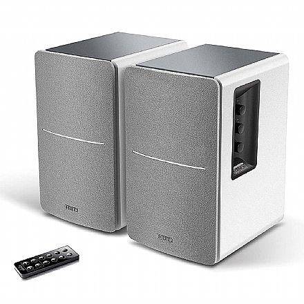 Caixa de Som - Caixa de Som Bluetooth Edifier R1280DB-WT - 42W RMS - Controle Remoto - Optical, Coaxial e Dual RCA - Branca