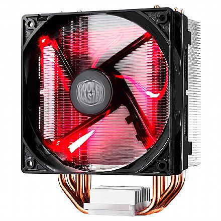 Cooler CPU - Cooler Master Hyper 212 (AMD / Intel) - LED Vermelho - RR-212L-16PR-R1
