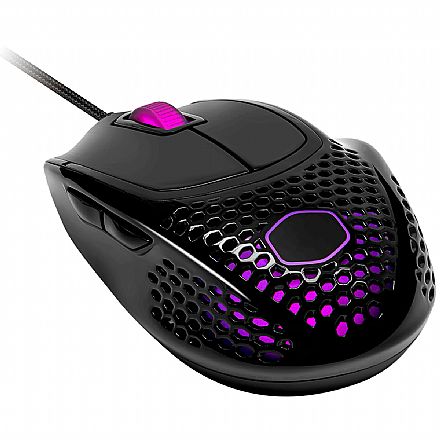 Mouse - Mouse Gamer Cooler Master MM720 - 16000dpi - 6 Botões - RGB - Preto Brilho - MM-720-KKOL2